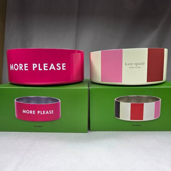 Kate Spade Other - NWT Kate Spade Dog Cat Pet Food Bowls 16 oz Pair